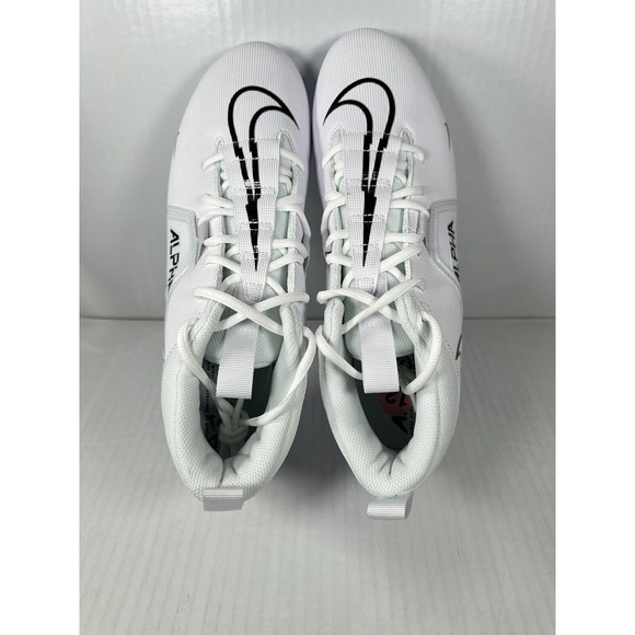 Nike Alpha Menace Varsity 3 White Football Cleats Mens Size 12 CV0586-109 NEW